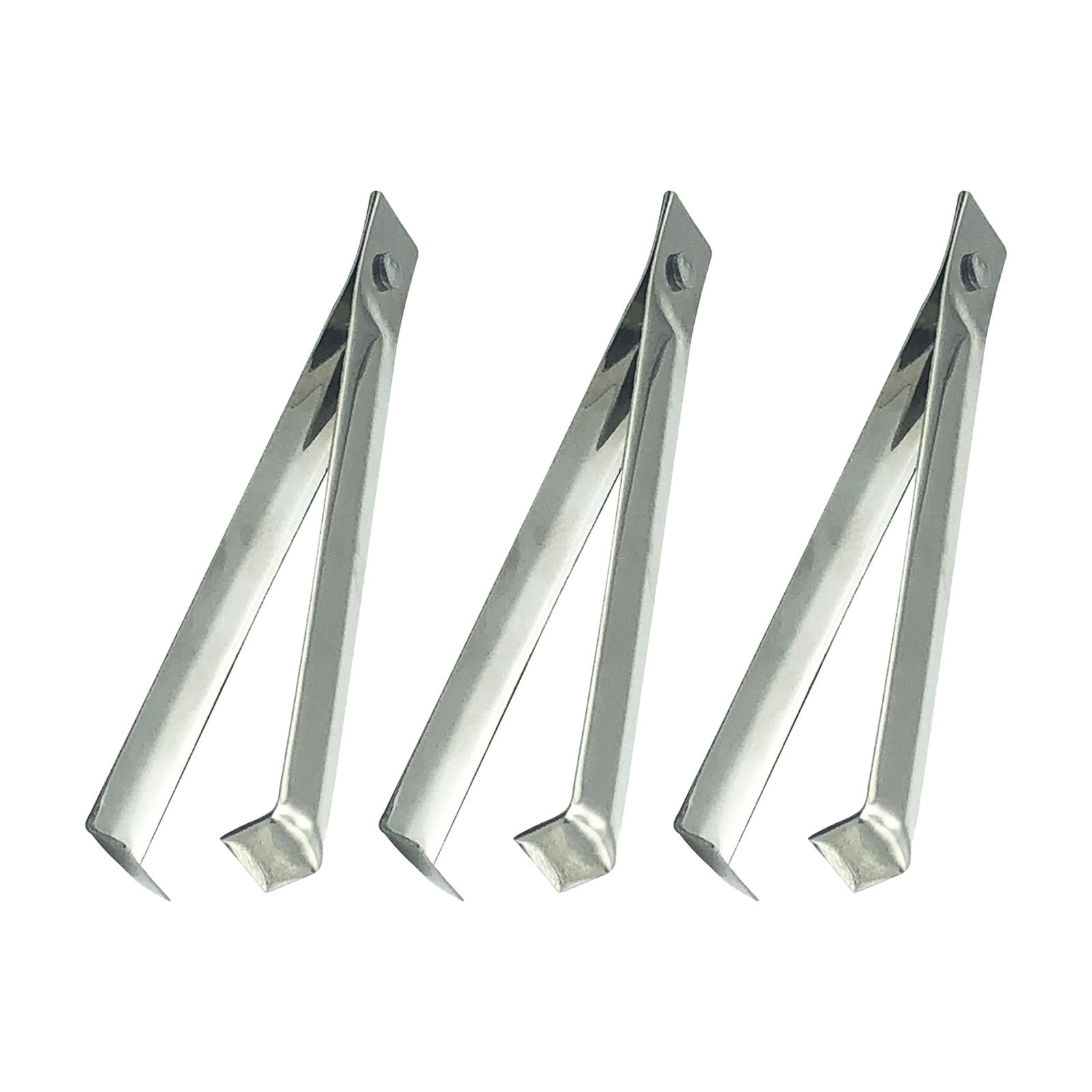 4Pcs Fishes Bone Tweezers Set Garlic Tweezer Steel Practical Gadgets