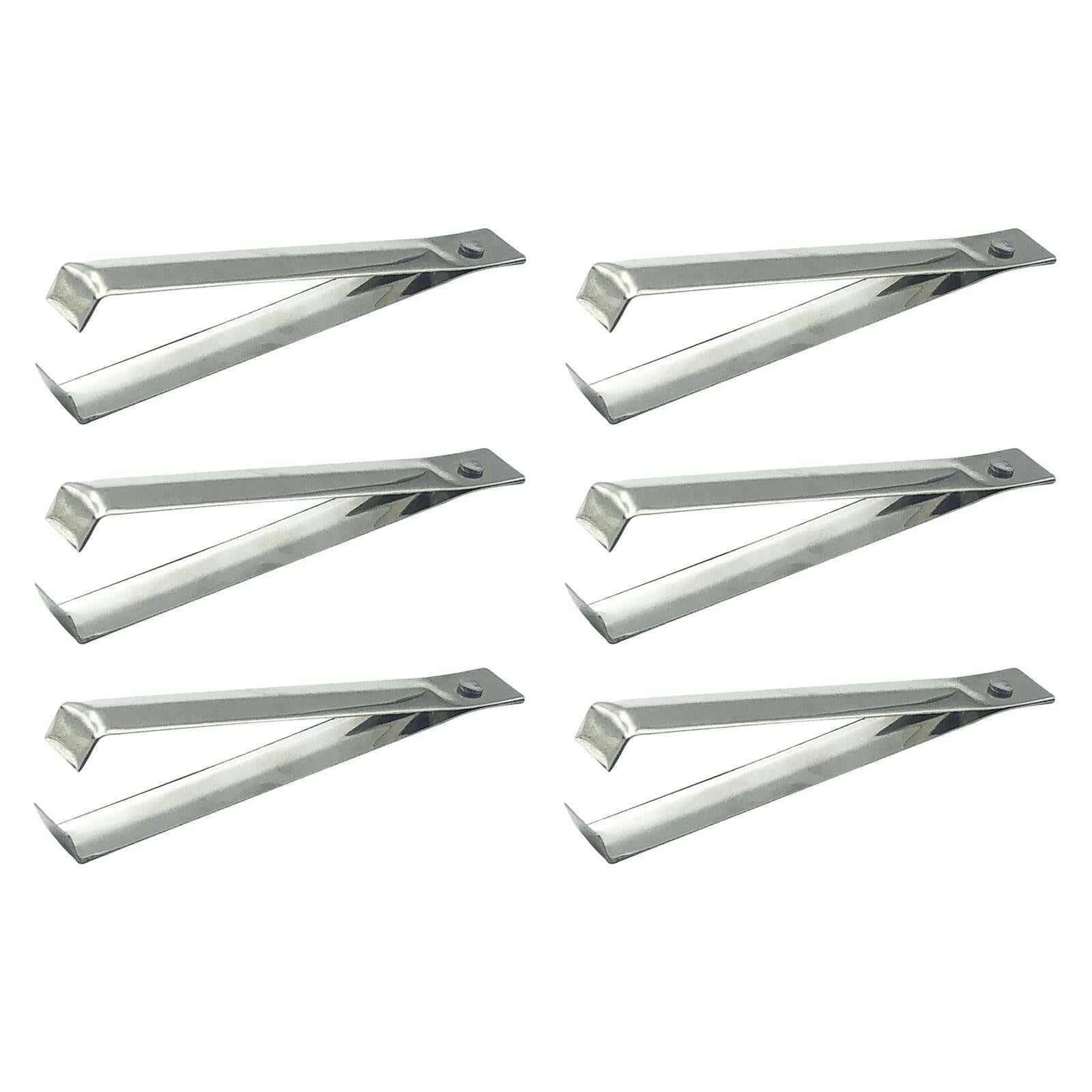 6Pcs fishes Bone Tweezers Set Garlic Tweezer Steel Practical Gadgets