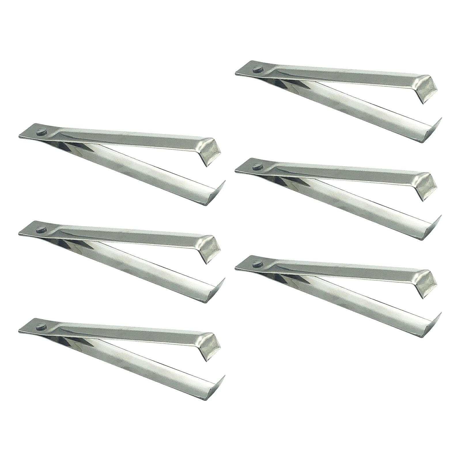 6Pcs fishes Bone Tweezers Set Garlic Tweezer Steel Practical Gadgets