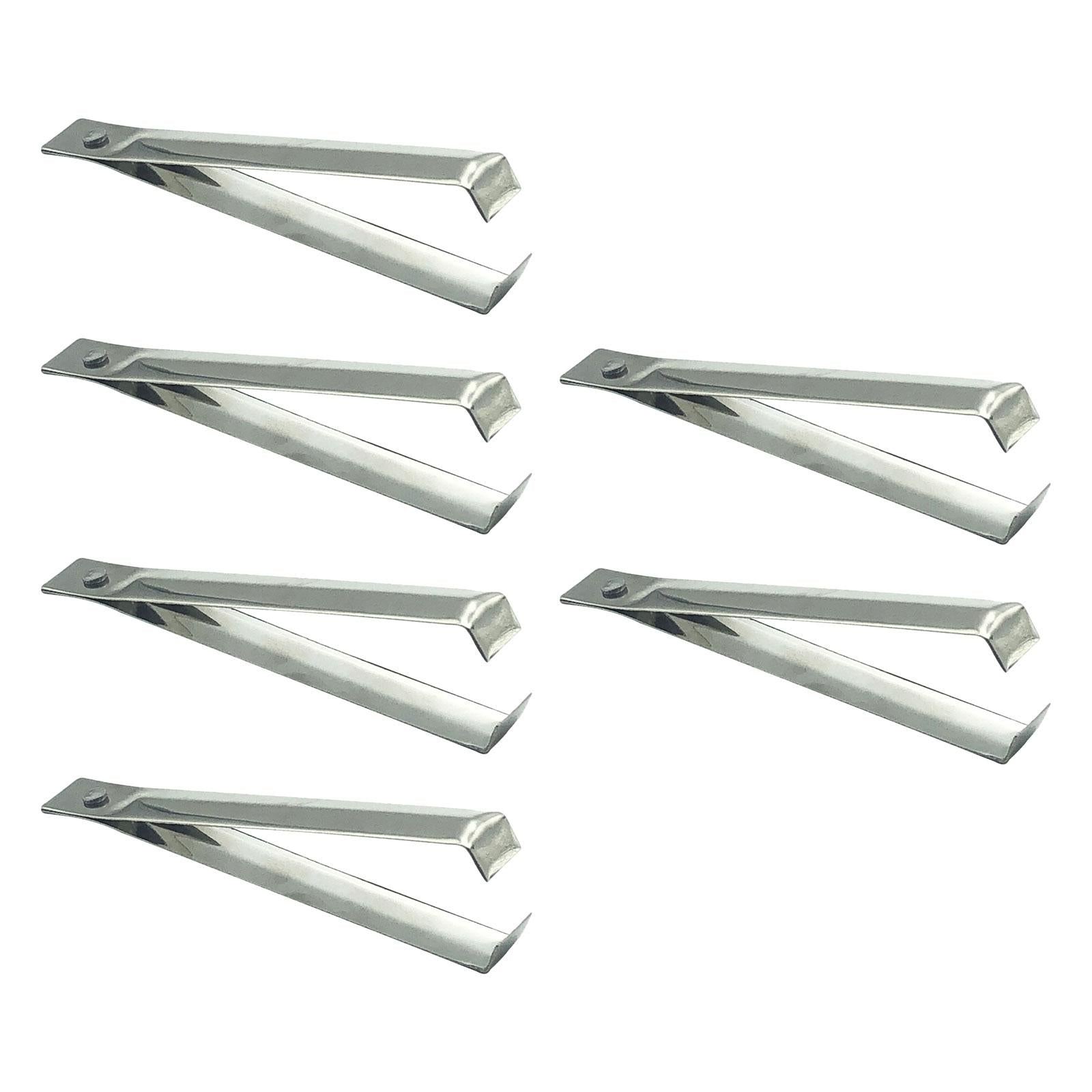 6Pcs fishes Bone Tweezers Set Garlic Tweezer Steel Practical Gadgets