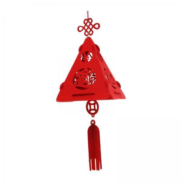 2xRed Chinese Lantern 3D Puzzle Lantern for Spring Festival Celebration Decor
