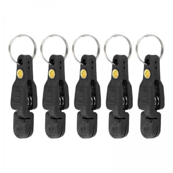 2x5 Pieces Heavy Tension Snap Release Clips for Weight Boat Fishing Downrigger Black
