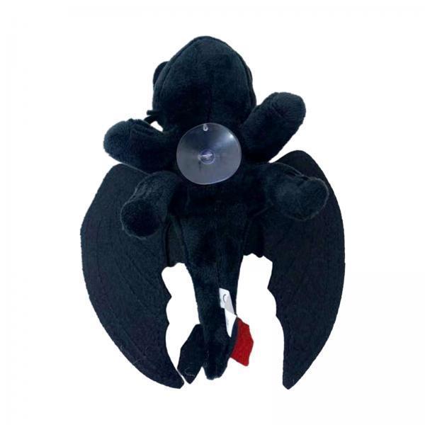 2xElectric Car Decoration Funny Helmet Accessory Professional Plush Decoration 20cm Helmet Suction Cup
