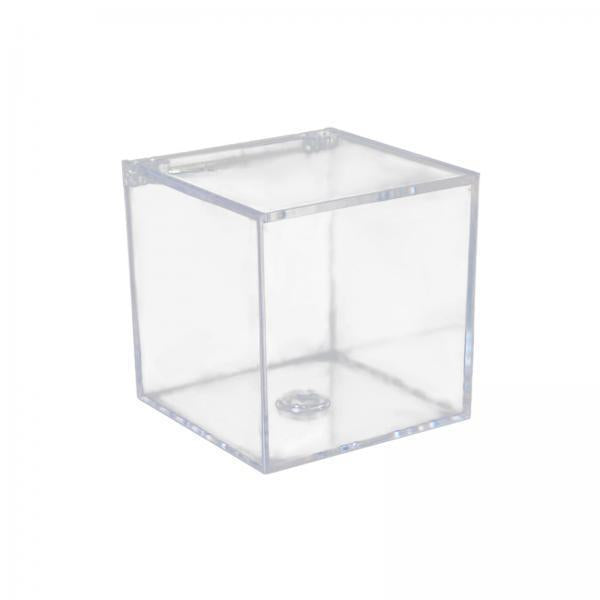 3xAcrylic Clear Box with Lids Transparent Gift Box for home Wedding 4.5cm