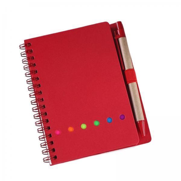 2xTravel Writing Notebook Diary Book Portable with Sticker for Diary Gifts Red