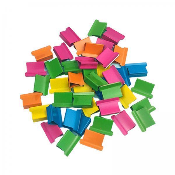 3xMini Stapler Classroom Small Stapler Set Fixing Stationery Multicolor Clips
