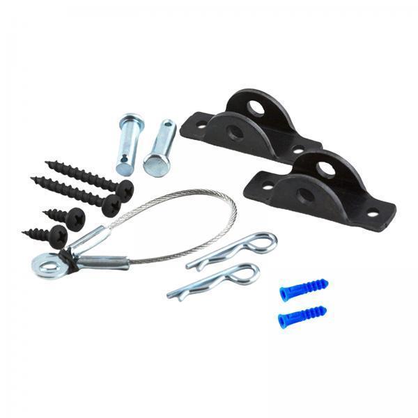 4xIron Furniture Anchors Prevent Falling for Bookcases Wardrobes Dressers