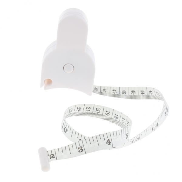 4xBody Tape Measure, Waist Tape Measure, Body Fat Measuring Tape Push Button