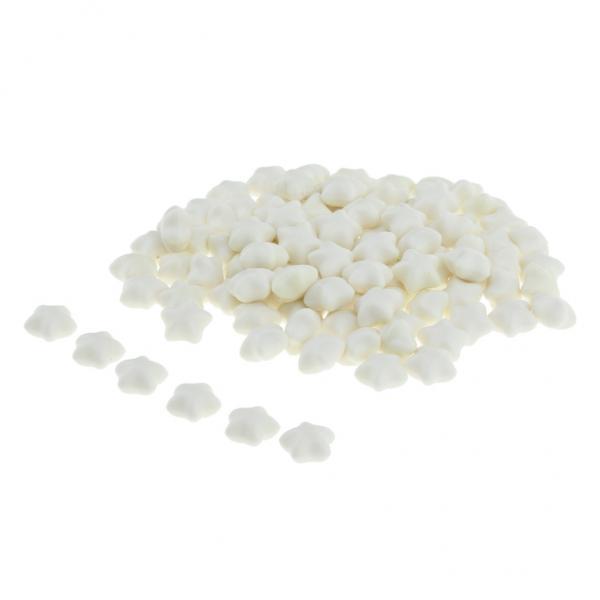 3x100 Pieces Star Shape Sealing Wax Beads for Stamp Envelope Seal DIY White
