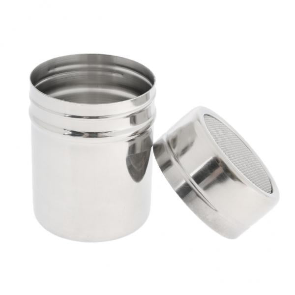 2xStainless Steel Chocolate Shaker Sugar Powder Cocoa Flour Coffee Sifter S