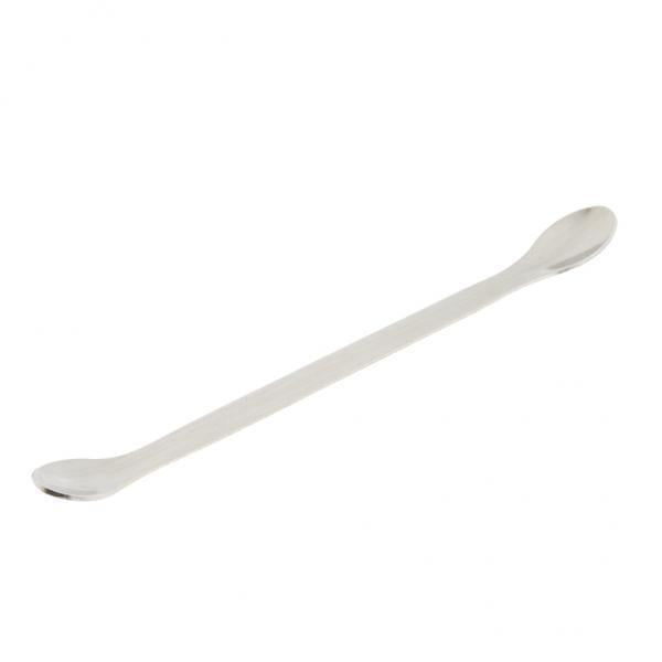 2xDouble-end Stainless Steel Dispensing Spoon/Spade Lab Scraper 20cm