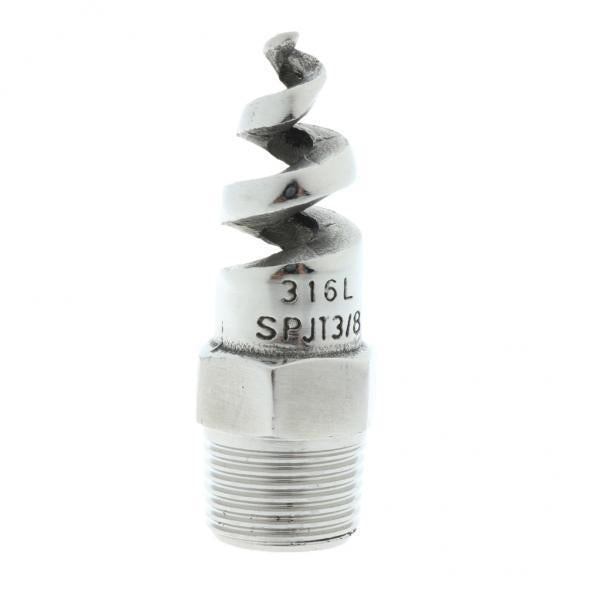 4xSpiral Jet Cone Atomization Spray Nozzle 3/8 Male 316 Stainless Steel"