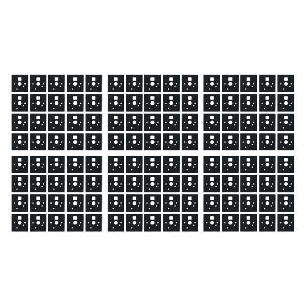 2x120 Pieces Keyboard Switch Pads Parts Universal for Hot Swappable Keyboard Style A PU Foam