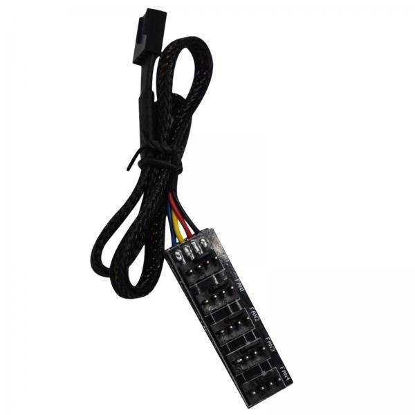 2x35cm 1 to 5 4-Pins PWM Fan CPU Hub 1 to 5 Way for Chasis Cooler Case Adapter