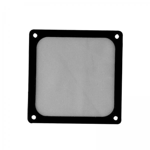 2xComputer Fan Filter Cooler Case Cover Dust Proof Filter Cover Black PVC 14cm with Screw Hole
