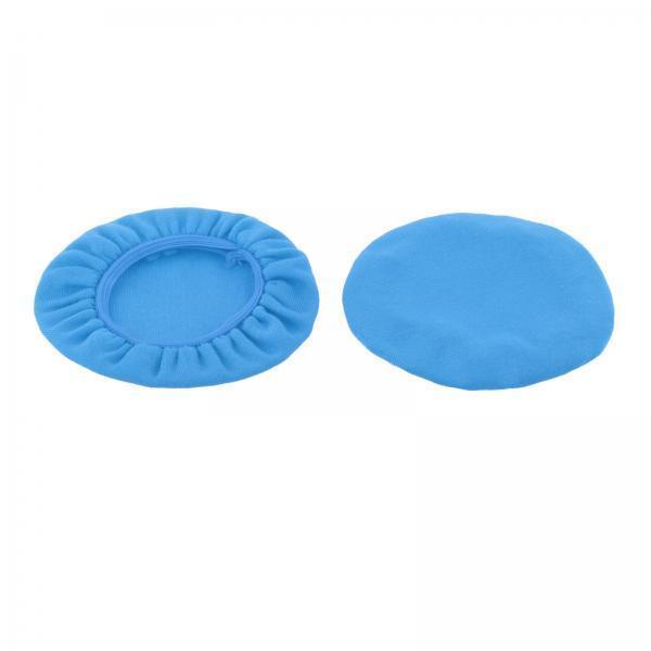 3xHeadphone Covers Universal Durable Washable for Headsets 8cm blue