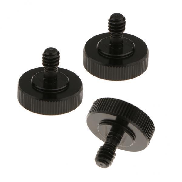3x3 Pieces 1/4 Tripod Conversion Screw Hot Shoe Adapter for L Type Stand Mount
