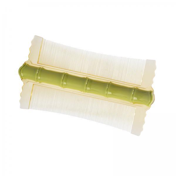 2xHair Nit Combs Double Sided for Kids Adults Lice Combs for Cat Dog Long Hair Green