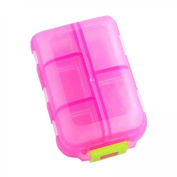 2xTravel Pill Organizer Small Pill Box for Hold Daily Pill Pink