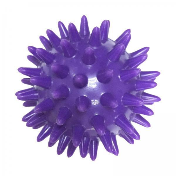 3xSpike Massage Ball Exercise Foot Massage Ball for Back Hand Palms Feet Soles Purple