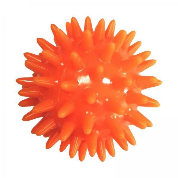 2xSpike Massage Ball Exercise Foot Massage Ball for Back Hand Palms Feet Soles Orange