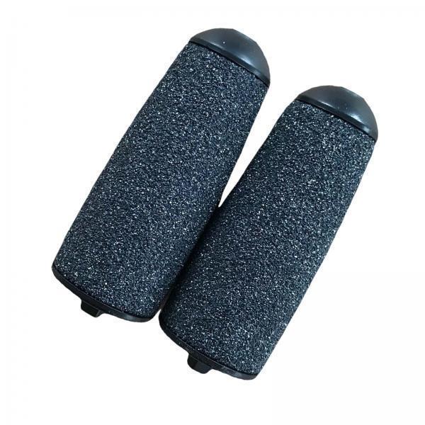4x2Pcs Replacement Rollers Foot Care Tools for Electric Feet Callus Removers Black coarse sand