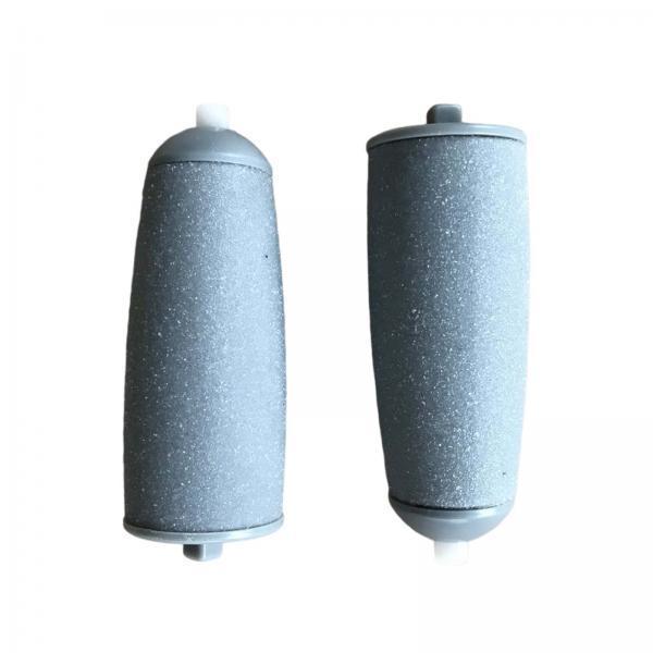 4x2Pcs Replacement Rollers Foot Care Tools for Electric Feet Callus Removers Light gray fine sand