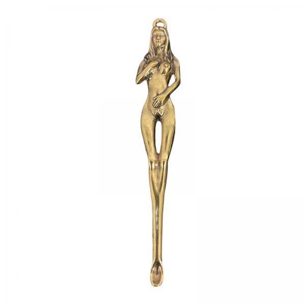 3xPortable Earwax Remover Ear Care Tool Earwax Goddess Figurine Metal Style B