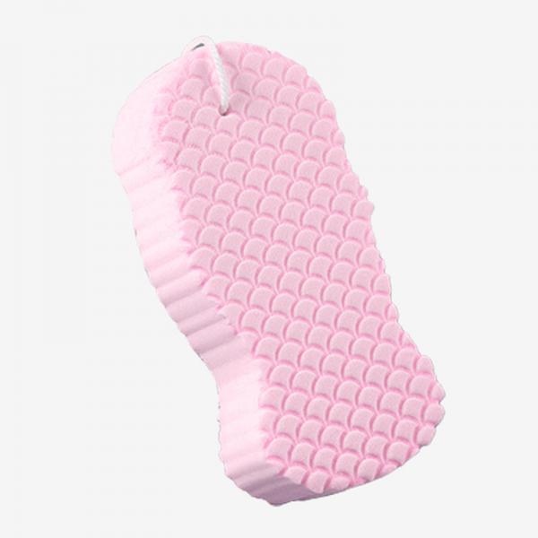 3xDead Skin Remover Showering Sponge Reusable Exfoliating Bath Sponge Pink