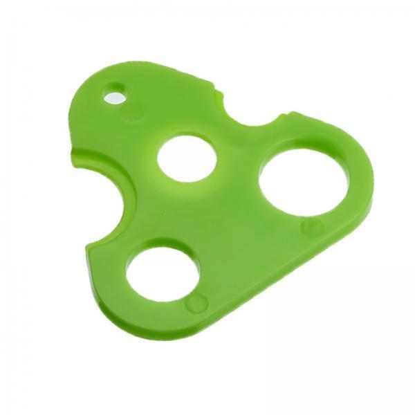 2xPlastic Essential Oil Roller Ball Bottle Opener Key Tools Triangle Green