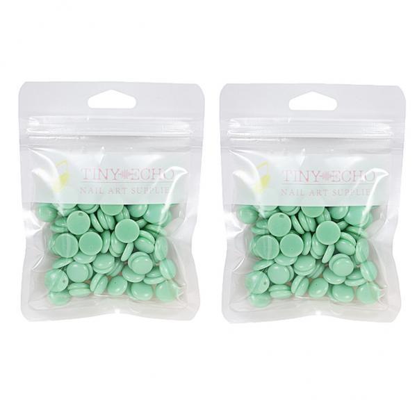 4x2 Pcs Depilatory Hard Wax Beads for Bikini Painless Hair Removal Green
