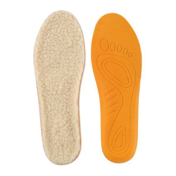 2xWarm Artificial Fleece Shoes Insoles Inserts for Boots Slippers Sneakers 43-46