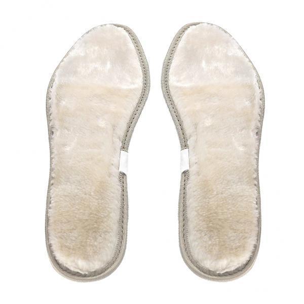 2xWarm Plush Bamboo Charcoal Insoles Shoe Pads for Men Women Shoes Boot 35-36