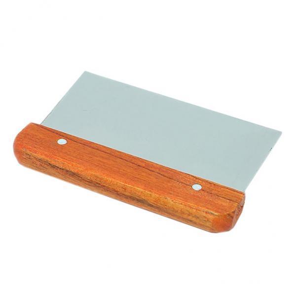 4xHardwood Handle Soap Cutter Straight Stainless Wax Dough Slicer Soap Making
