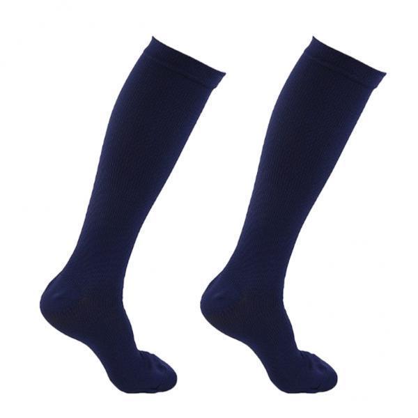 3xWomens Compression Knee High Sock for Athletic Running Flight Travel S M