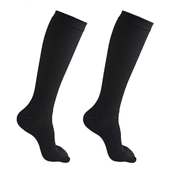 4xWomen Compression Knee High Sock for Athletic Running Flight Travel L XL