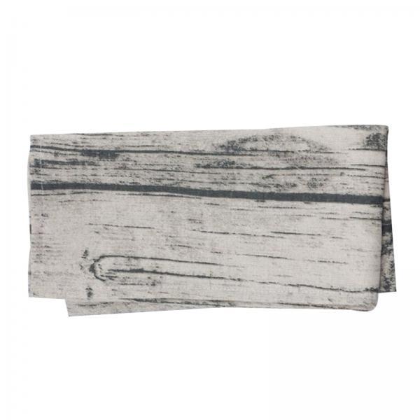 4xWood Grain Cotton Linen Tablecloth Kitchen Dinner Party Table Cloth Cover