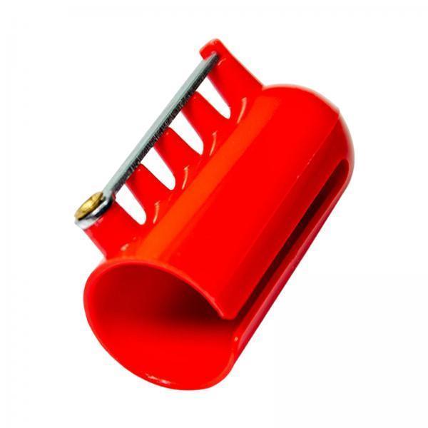 2xCrocheting Knitting Stranding Yarn Guide Holder Finger Thimble Red