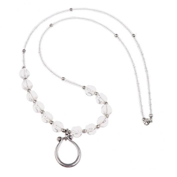 3xCrystal Adjustable Eyeglasses Necklace Reading Glasses Holder Chain Retainer