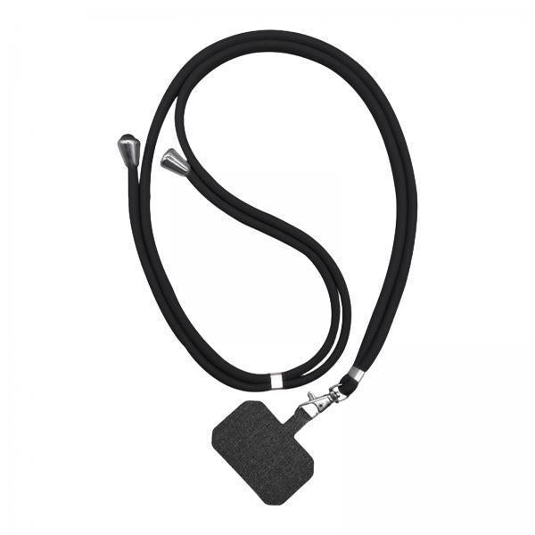 2xUniversal Phone Lanyard Adjustable Smartphone Crossbody Strap Black