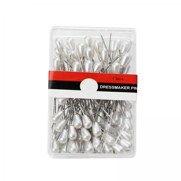 2x1500x Straight Pins Locating with Box Sewing Pins for Dressmaker DIY Project white