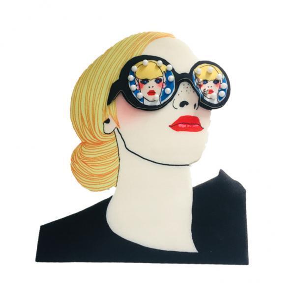 4xGirl Pattern 3D Design Cloth Patch Sew on Sticker for Clothing Jacket Decor