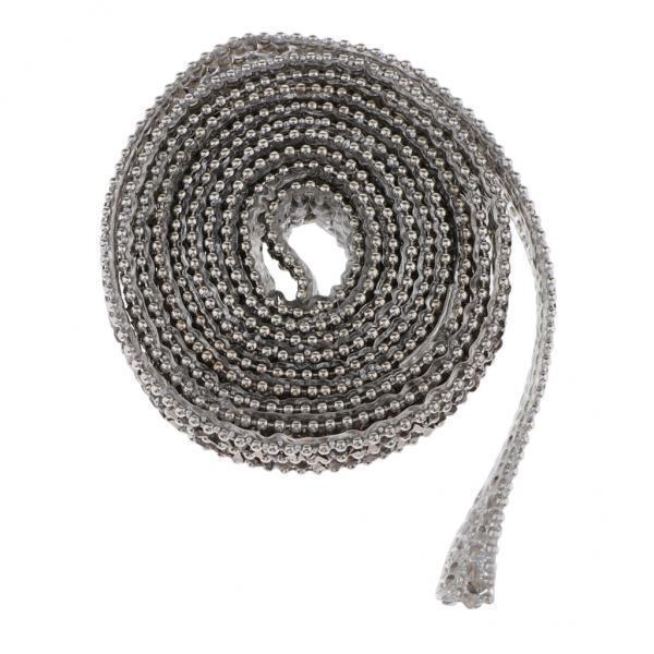 4x1 Yard Crystal Rhinestone Ribbon Sewing Trim DIY Crafts Supplies Clear Gray