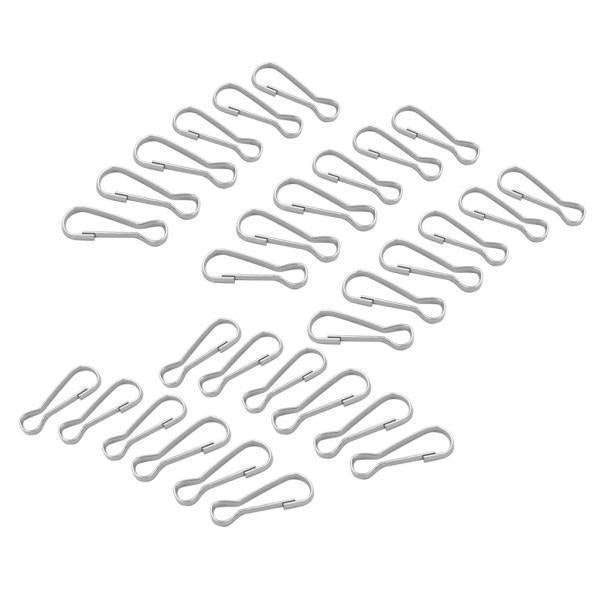 3x30pcs Metal Snap Lanyard Clip Hook Carabiner Camping Clasp Buckle 30mm