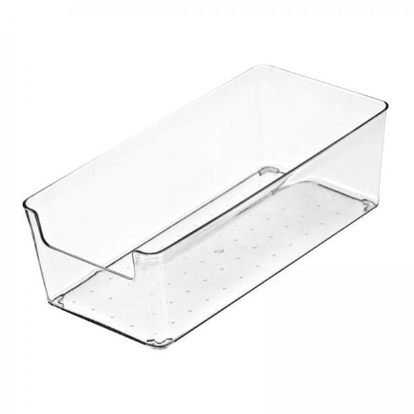 2xVanity Drawer Organizer Tray Clear Drawer Organizer for Shelf Gadgets Makeup style C