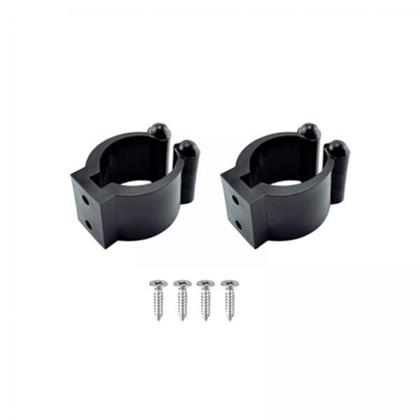 4x2x Fishing Rod Storage Clip Rack Wall Mounted for Indoor Billiard Cue Garage 17mm
