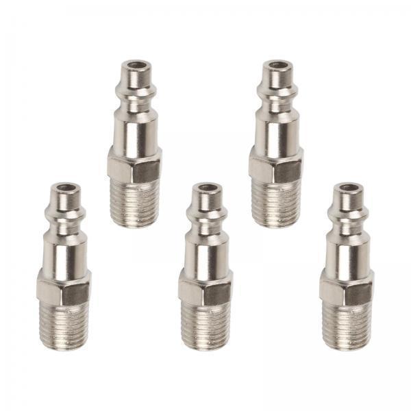 2x5x Air Coupler and Plug Set Air Compressor Hose Fitting Compressor Connector Male External Thread