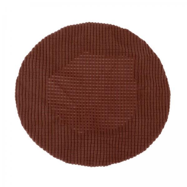 3xBar Stool Covers Bar Stool Cushions Cover for Dia.12-14 Chair Brown"