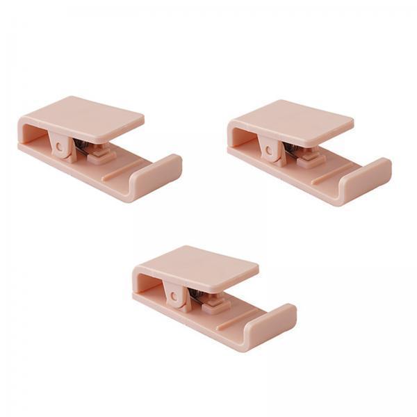 3xBookmark Bookholder Portable Creative Binder Clips for Home Desk Living Room Pink