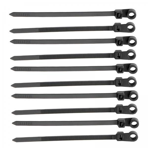 3x10 Pieces Nylon Zips Cable Ties Sturdy Bundle Strap for Home Office Engineer 0.36cmx10cm